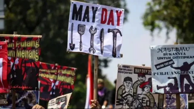 Ilustrasi peringatan hari buruh nasional 1 mei 2025 | Sumber gambar umsu.ac.id