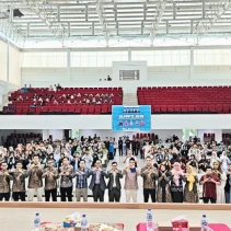 Pembukaan Olimpiade Matematika Tingkat SMP/MTs dan SMA/MA se-Pulau Lombok sebagai rangkaian Dies Natalis Tadris Matematika ke-27 (Dok. Ist)