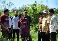 Wakil Menteri Pendidikan Tinggi, Sains dan Teknologi (Wamen Dikti Saintek) Stella Christie saat meninjau lahan yang akan dijadikan lokasi pembangunan Sekolah Garuda di Lombok Timur