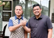Mantan Ketua DPD Golkar Sumut, Musa Rajekshah dengan Bobby Nasution (Dok: Kabarbaru)