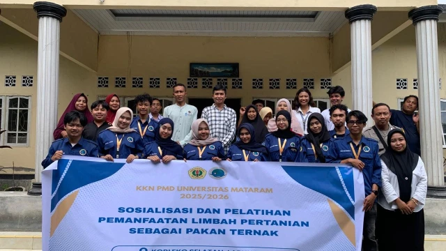 Mahasiswa KKN Unram di Korleko Selatan Melakukan Sosialisasi Guna Dorong Pemanfaatan Limbah Pertanian Jadi Pakan ternak di Korleko Selatan