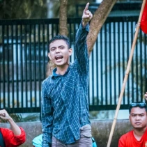 Koordinator Aliansi Aksi mahasiswa, Abdul Qodir Jaelani