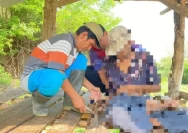 Nampak salah satu masyarakat yang terpaksa dipasung oleh keluarganya. (Dok. Suarantb)