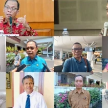 Calon Sekda NTB, Dari Kiri ke Kanan: Abdul Chair, Ahmad Saufi, Ahsanul Khalik, Aidy Furqon, Fathurrahman, Jamaluddin, Najamuddin, Taufik, Wirawan, Yusron Hadi. (Dok. Radar Lombok)
