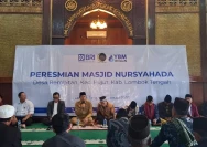 YBM BRILiaN dan Pemkab Loteng Resmikan Renovasi Masjid Nursyahara Desa Adat Sade