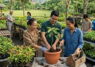 Ilustrasi Menjaga Lingkungan dimulai dengan menam pohon di lingkungan sekitar