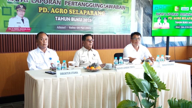 Bupati Lombok Timur menghadiri rapat pertanggungjawaban PD Agro Selaparang Tahun Buku 2025 (doc.istimewa)