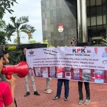 KMMB Gelar Aksi jilid 2 didepan KPK, Desak Haji Mukmin Segera Diperiksa
