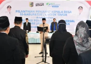 Pelantikan Pj Kepala Desa se-Lombok Timur di Pendopo Bupati.(Doc.istimewa)
