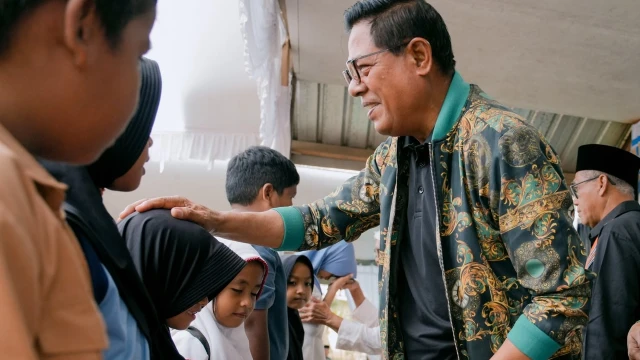 Santunan Anak Yatim M.Baan (doc.istimewa)