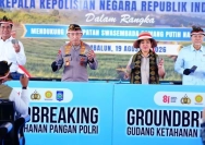 Groundbreaking gudang ketahanan pangan Polri di NTB (Dok. Detik,com).